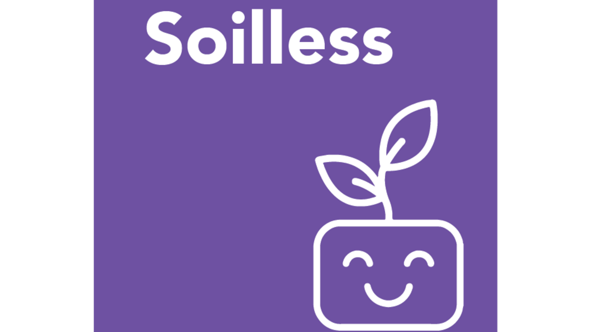 Soilless Icon for Designed to grow campaign (light pruple)